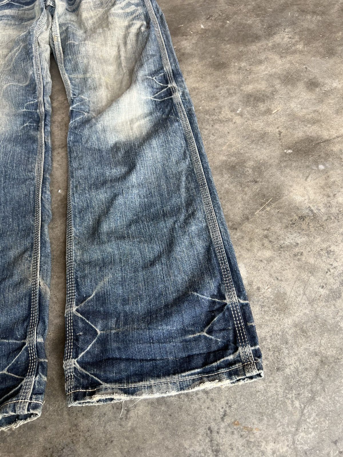 Edwin 💥Flare💥Edwin 503 Blue Trip Backle Back Jean Size US 30 / EU 46 - 8 Thumbnail