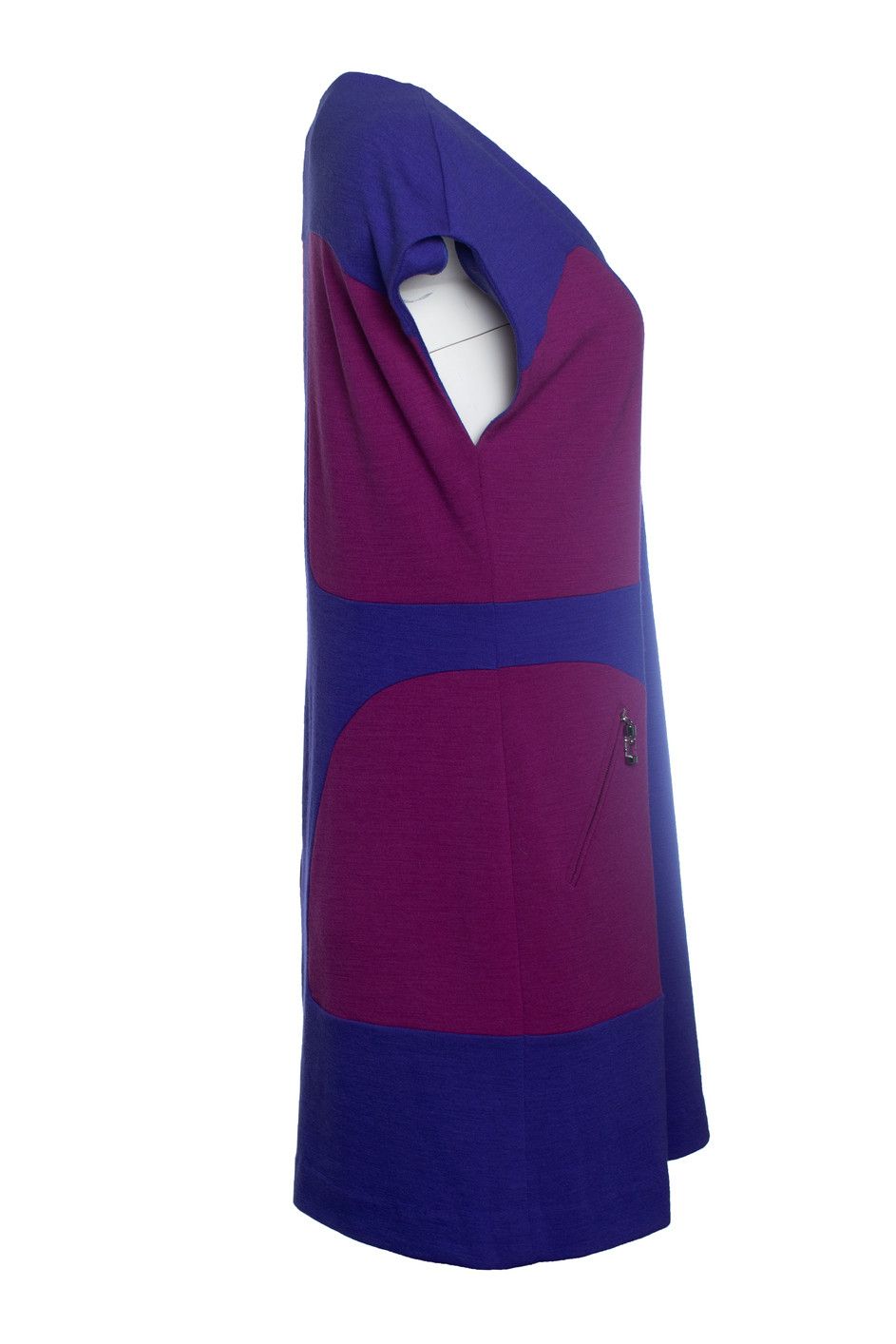 Emilio Pucci Emilio Pucci, color blocking dress in purple Size L / US 10 / IT 46 - 4 Thumbnail