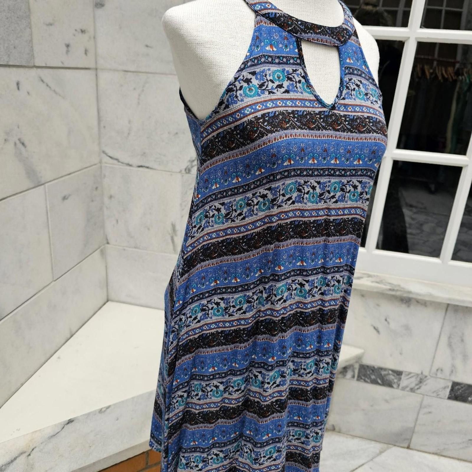 Designer Altar'd State Women's Blue and Multicolored Boho Dress Size S / US 4 / IT 40 - 4 Thumbnail