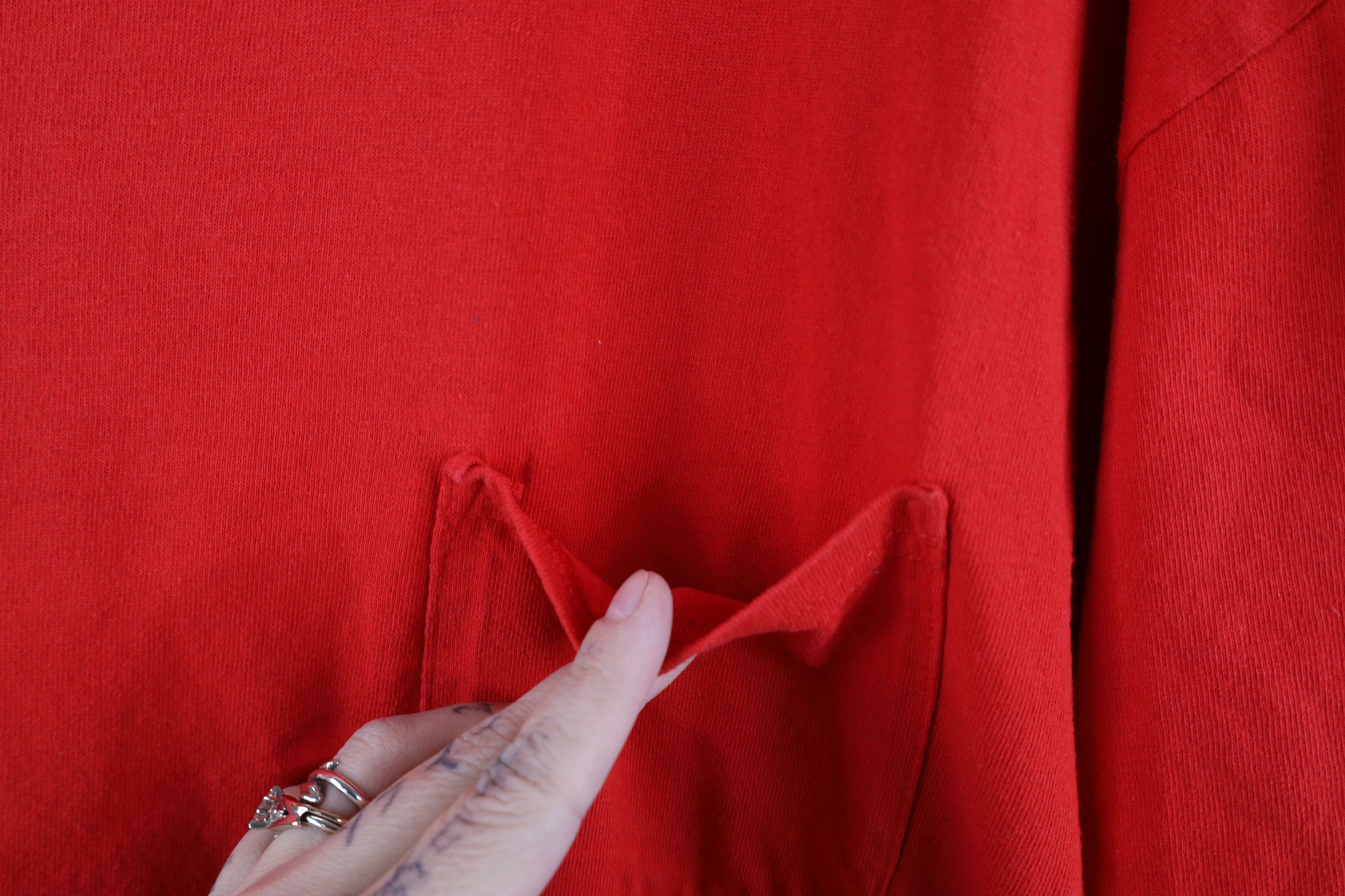 Vintage Vintage P-40 Warhawk Alpha Strike Pocket T-Shirt Red Size US XXL / EU 58 / 5 - 4 Thumbnail