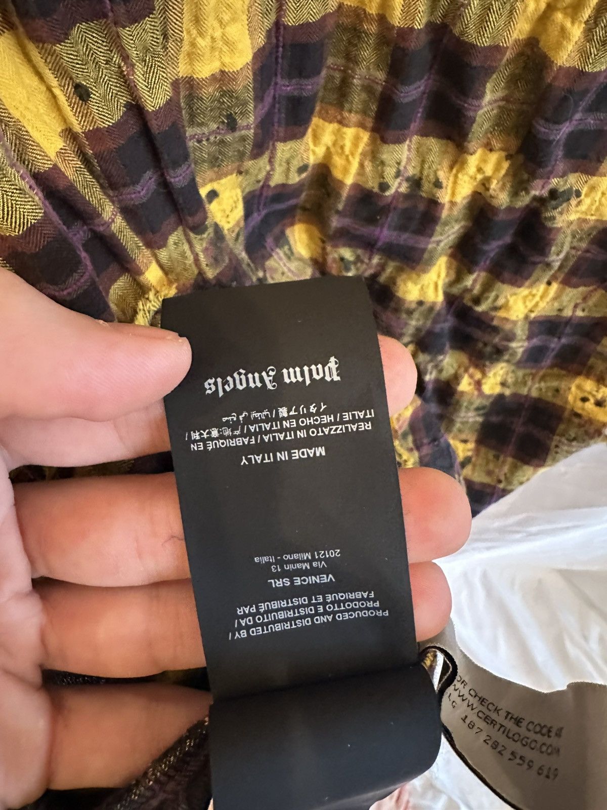 Palm Angels Palm Angels Plaid Shirt Size US M / EU 48-50 / 2 - 9 Thumbnail