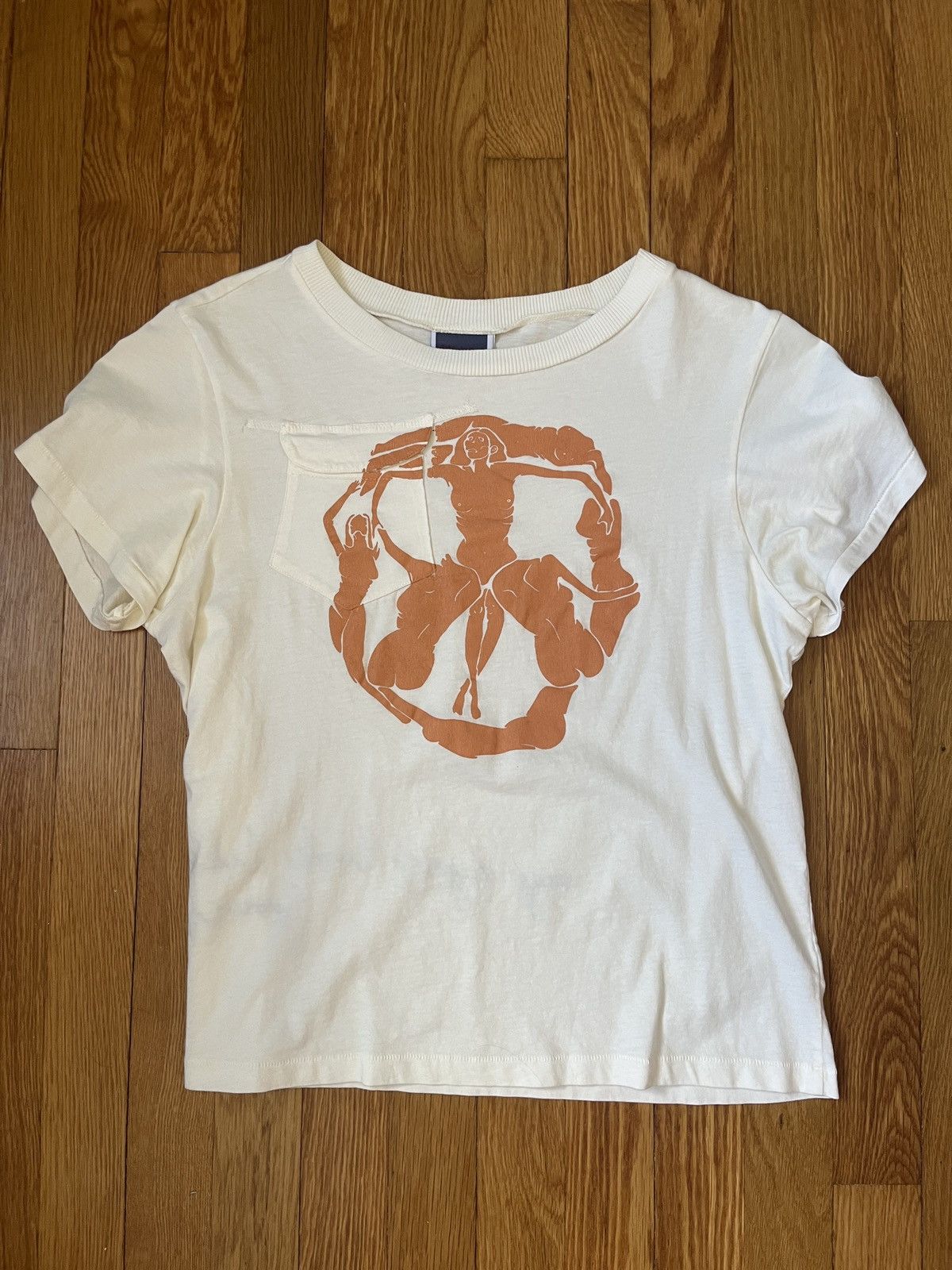 Yuremane Yuremane YE-002 “My eyes look like yours” Peace Tee Size US M / EU 48-50 / 2 - 1 Thumbnail