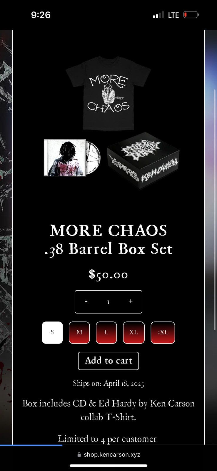 Ed Hardy × Japanese Brand × Ken Carson Ed Hardy x Ken Carson more Chaos XXL Box Set +CD Size US XXL / EU 58 / 5 - 2 Thumbnail
