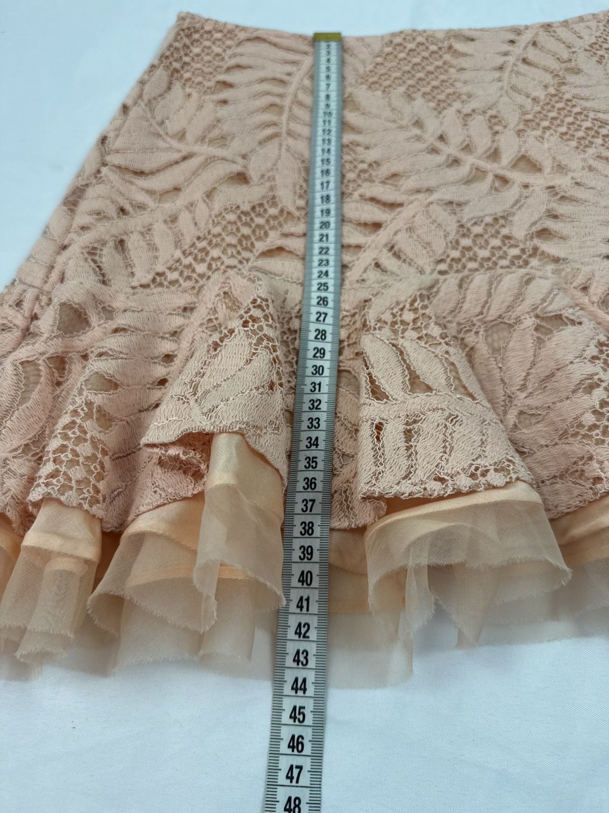 ALEXIS Stunning Lace Two-Piece Set - Peach Pink | Top and Skirt Size S / US 4 / IT 40 - 18 Thumbnail