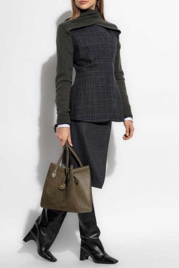 Fendi o1s1wg110226 Midi Skirt in Dark Gray Size 27" / US 4 / IT 40 - 5 Thumbnail