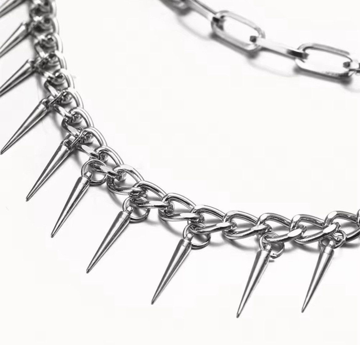 Jewelry Triple Spike Keychains Pant Chains Size ONE SIZE - 6 Thumbnail