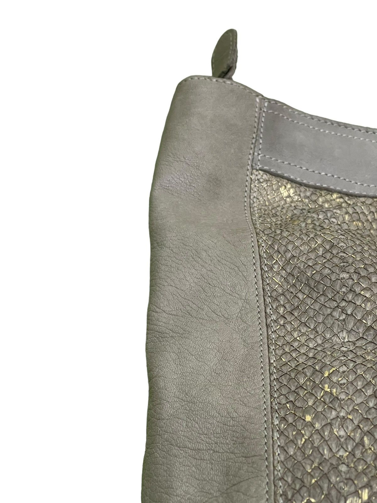 Genuine Leather Full Leather Sissi Rossi Italy Python Tote Bag 3🟩 Size ONE SIZE - 18 Thumbnail
