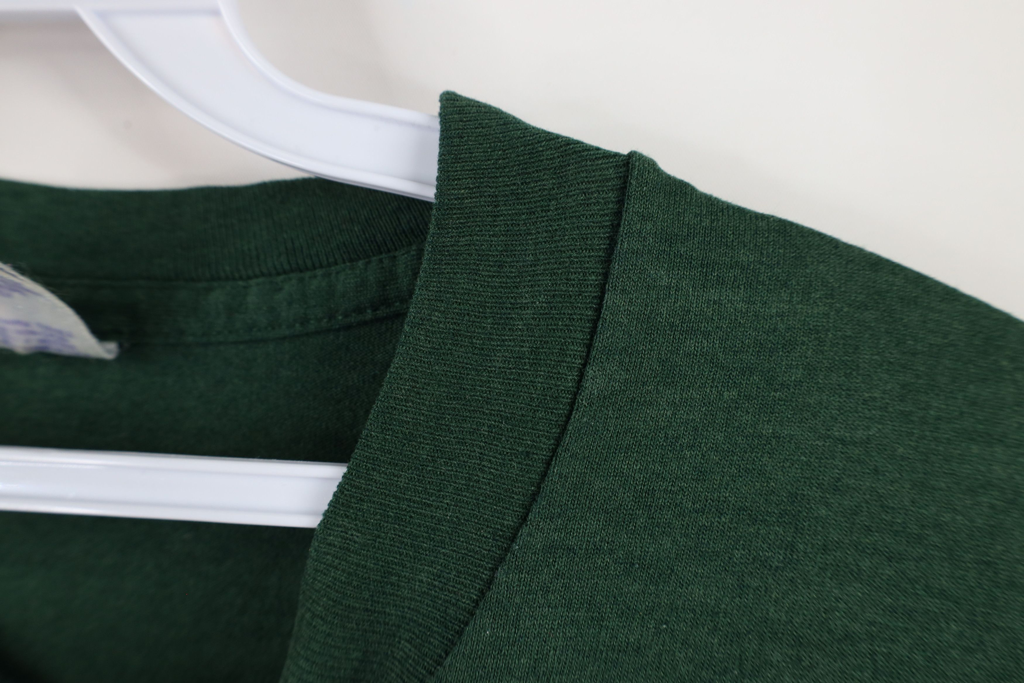 Vintage Vintage 90s Streetwear Blank Pocket T-Shirt Green USA Size US XXL / EU 58 / 5 - 10 Thumbnail