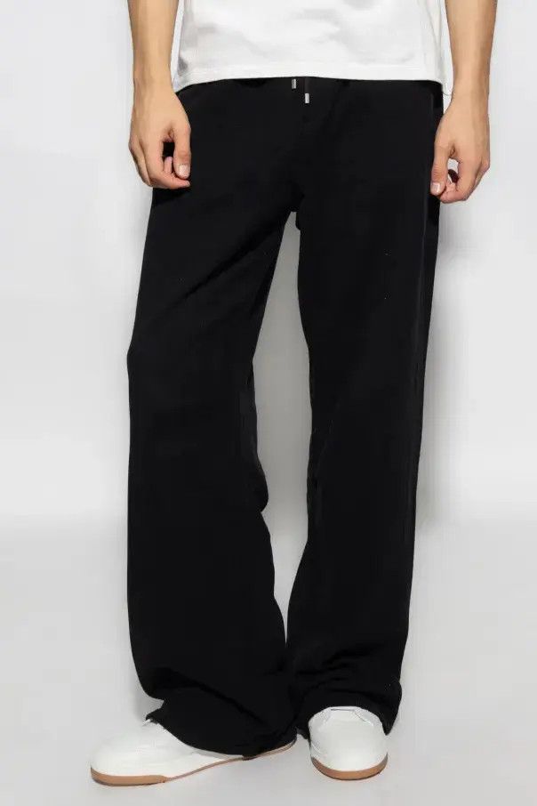Saint Laurent Paris o1bcso1str1124 Wide Leg Sweatpants In Fleece in Black Size US 42 / EU 58 - 5 Thumbnail