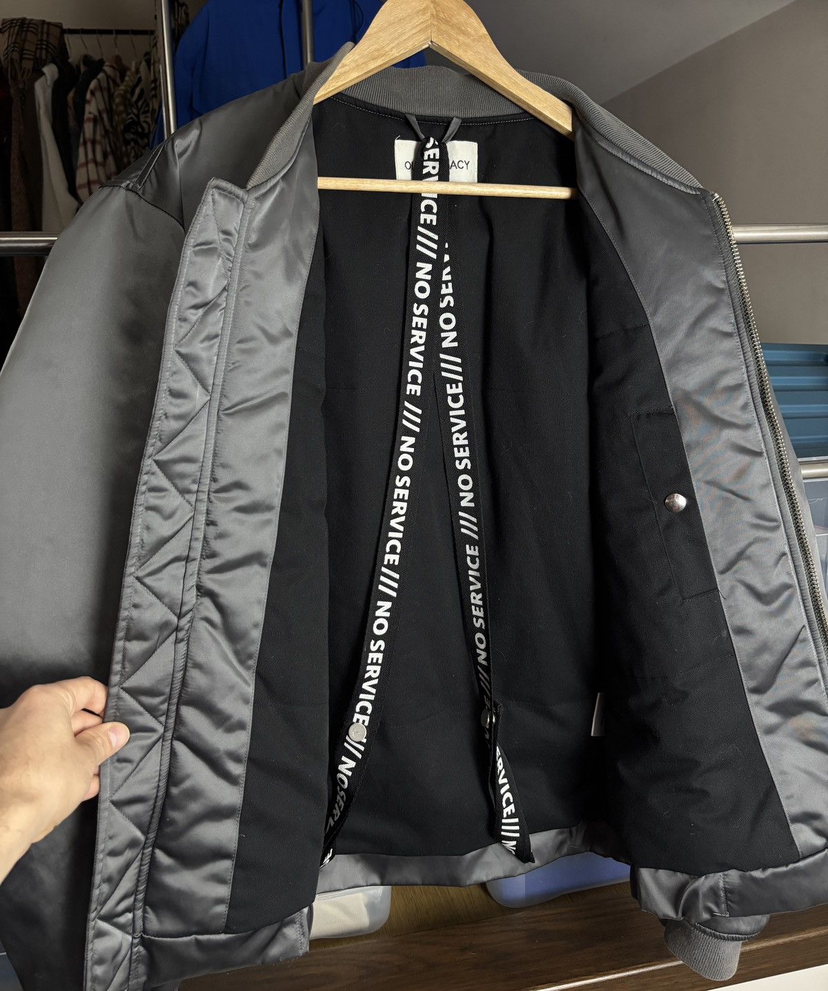 Our Legacy Our Legacy Steel Boxy Bomber Jacket Size US M / EU 48-50 / 2 - 7 Thumbnail