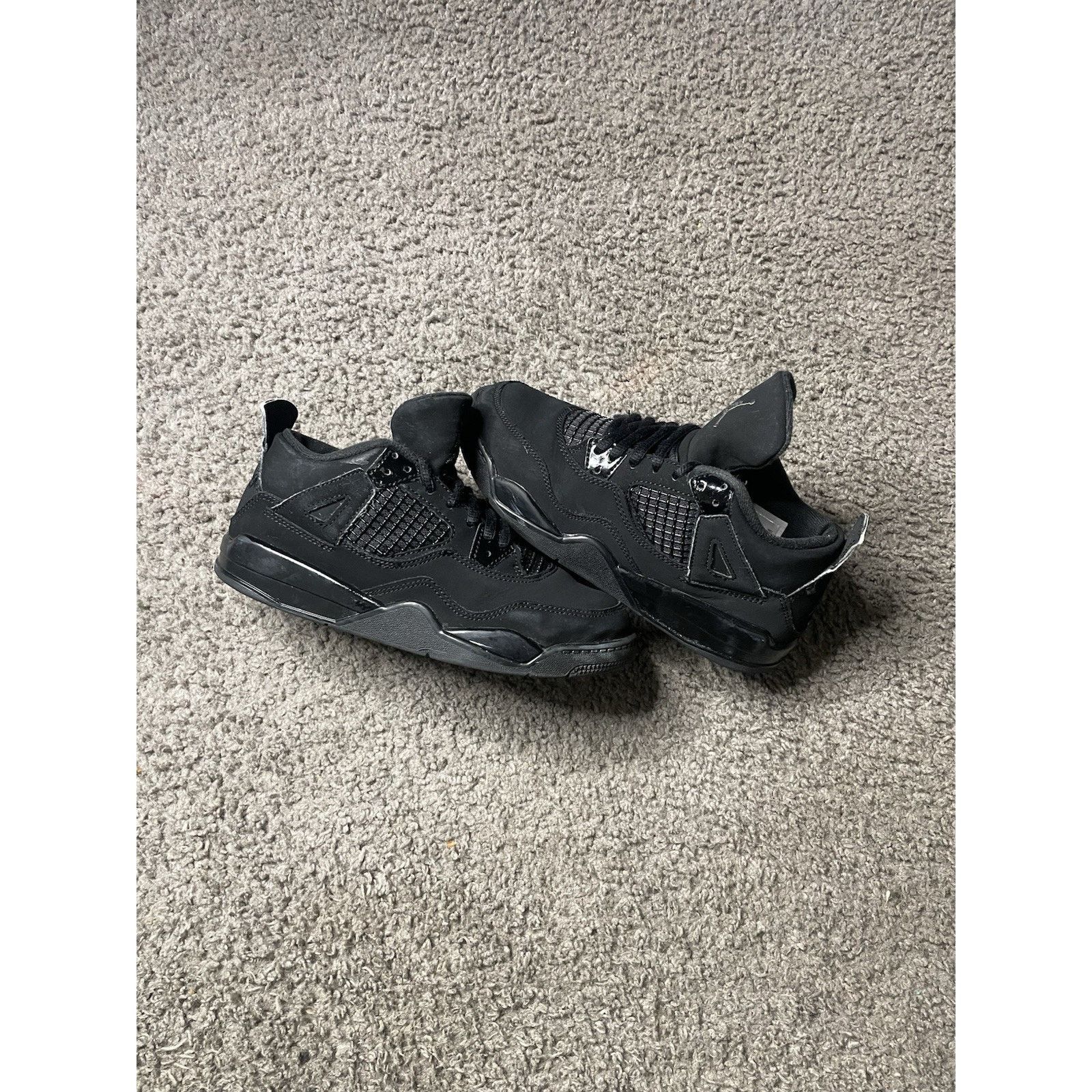 Nike Size 2y- Nike Air Jordan 4 Retro Black Cat 2020 BQ7669-010 Size US 5 / EU 37 - 2 Thumbnail