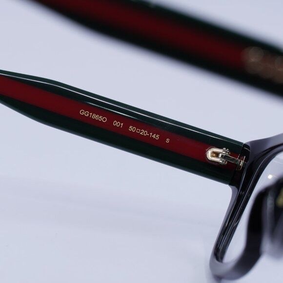 Gucci Gucci GG1865O 001 Eyeglasses Black 50mm Square Frame Size ONE SIZE - 5 Thumbnail