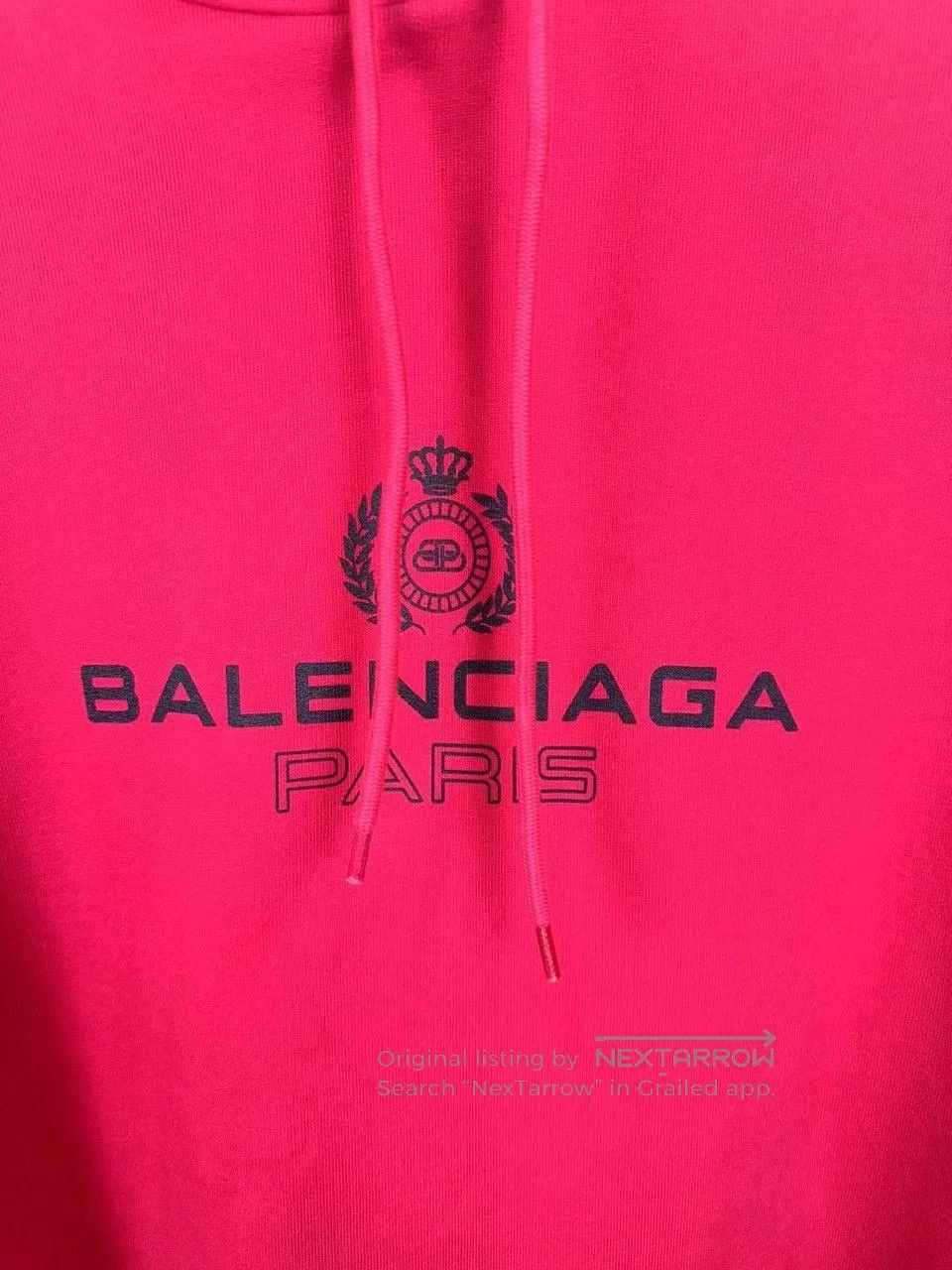 Balenciaga Balenciaga Red Crown Lock Hoodie S. Size US S / EU 44-46 / 1 - 3 Thumbnail
