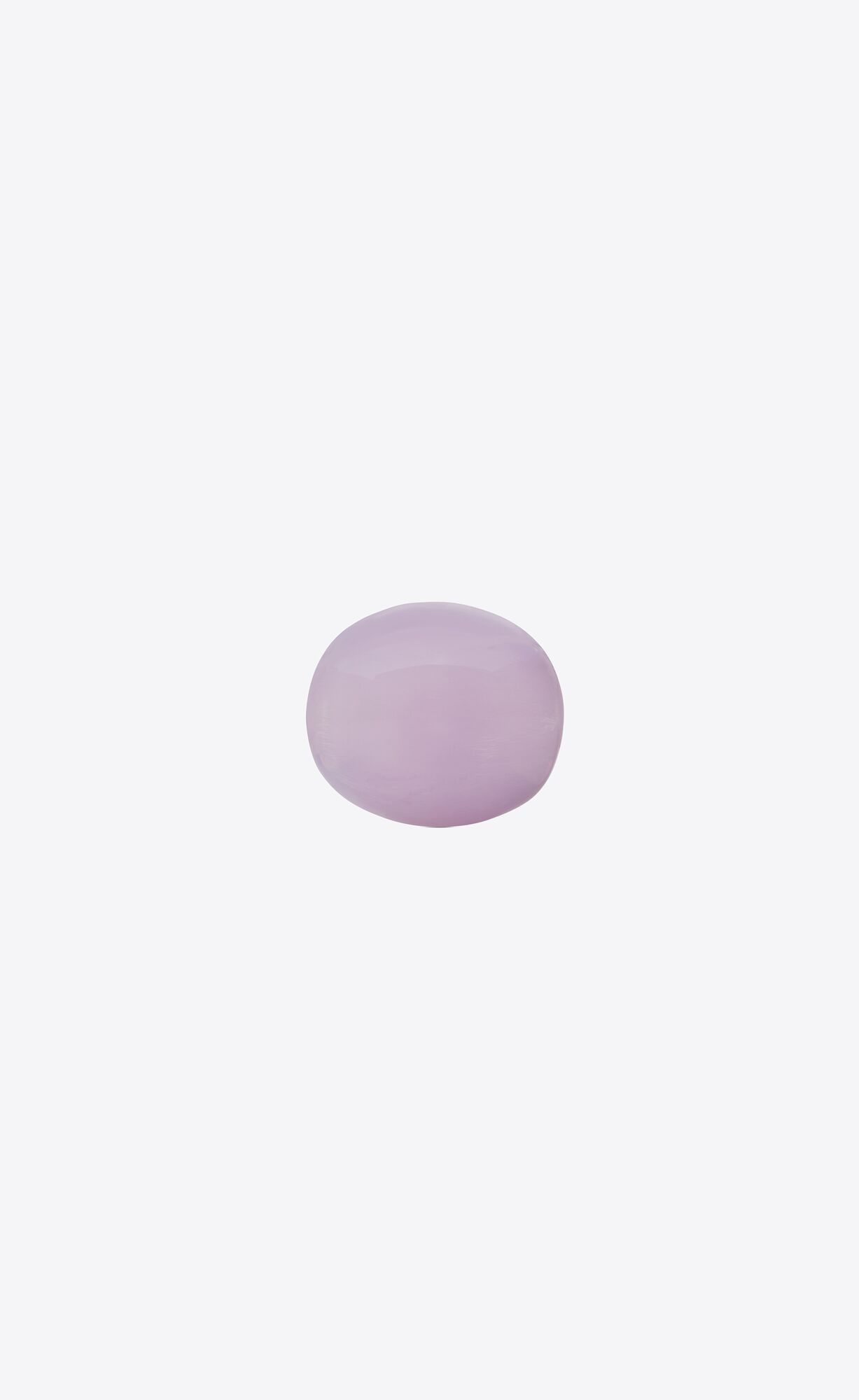 Saint Laurent Paris o1smrcs1224 Size: OS / Egg Ring In Resin in Milky Lilac Size ONE SIZE - 3 Thumbnail