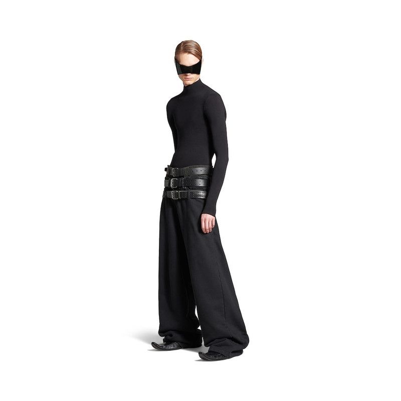 Balenciaga o1w1db10426 Layered Jogging Pants in Black Size US 30 / EU 46 - 2 Thumbnail