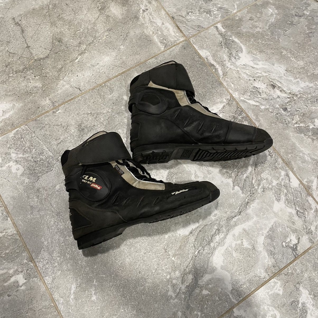 Other 46 Moto boots Black Motorcycle Shoes racing nascar cyber Size US 12.5 / EU 45-46 - 1 Thumbnail