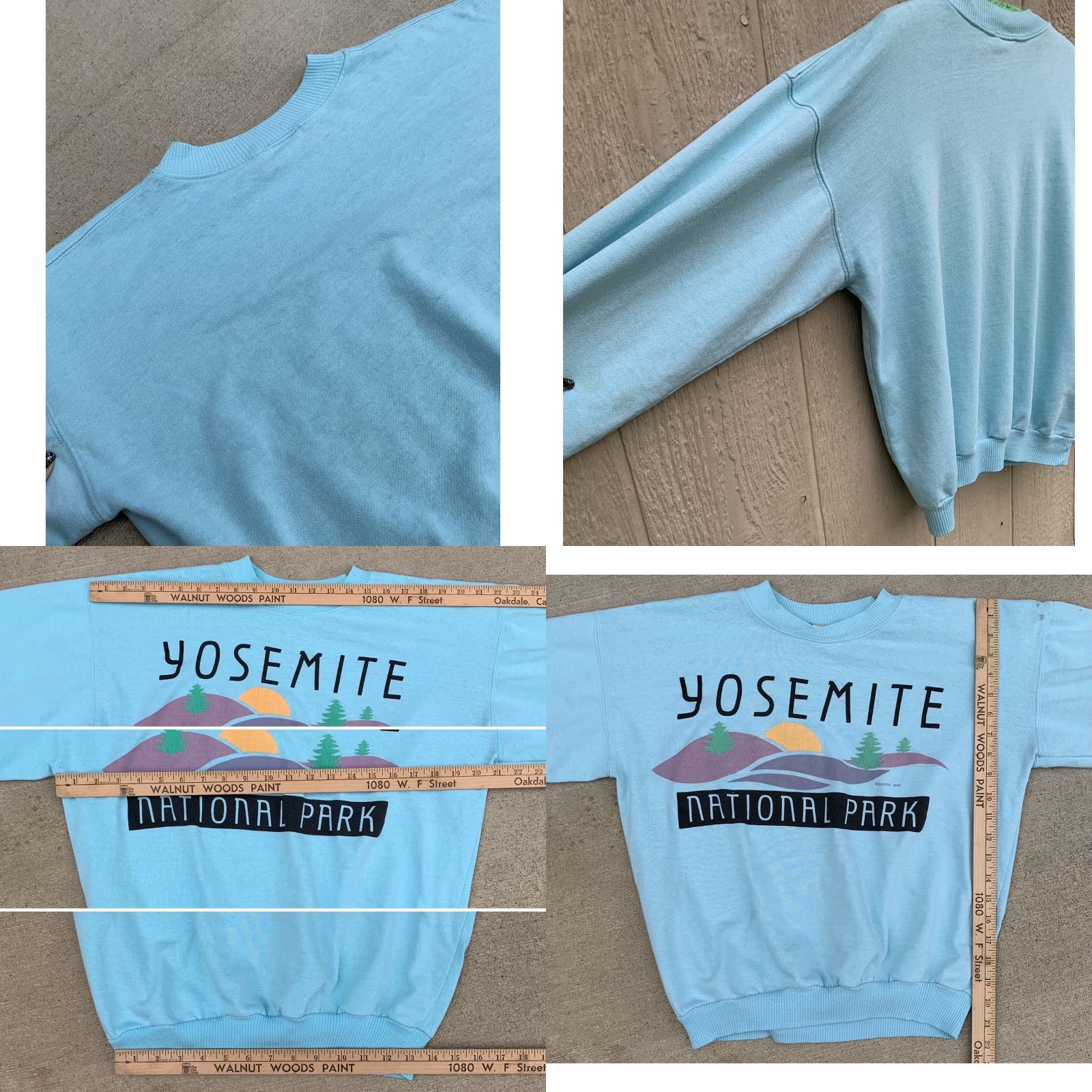 Vintage VINTAGE Caribe Yosemite National Park sweatshirt top long sleeve tee 1987 size S green Womens 80s 1980s Size S / US 4 / IT 40 - 8 Thumbnail