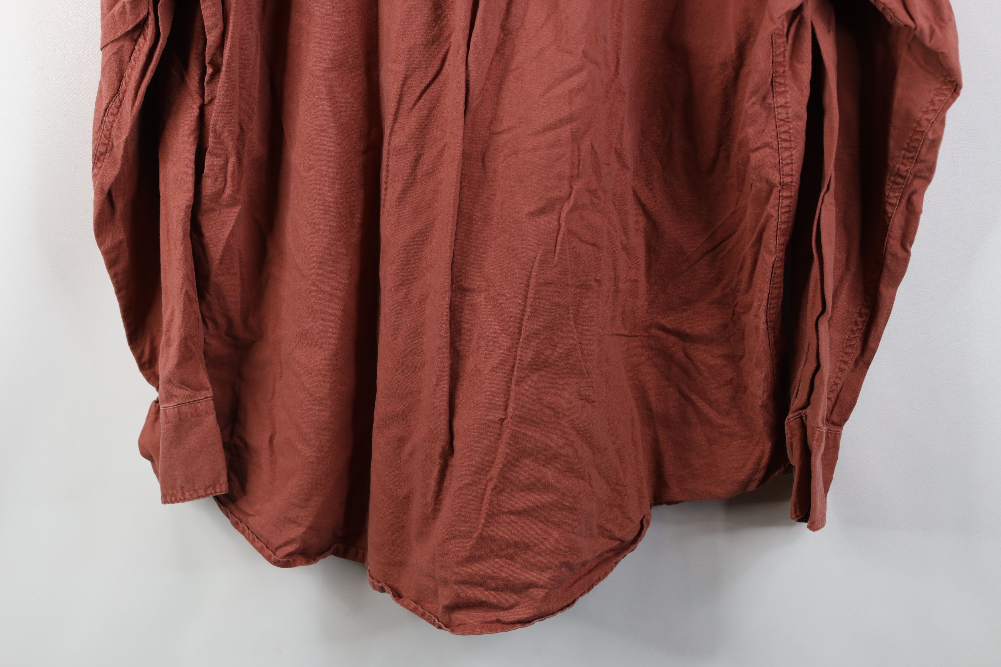 Cabelas Vintage 90s Cabelas Patch Collared Button Shirt Red Cotton Size US L / EU 52-54 / 3 - 13 Thumbnail