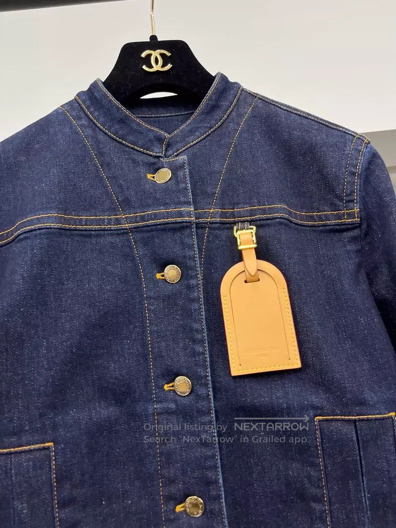 Louis Vuitton Louis Vuitton Patchwork leather denim jacket Size XXS / US 00 / IT 34 - 2 Thumbnail