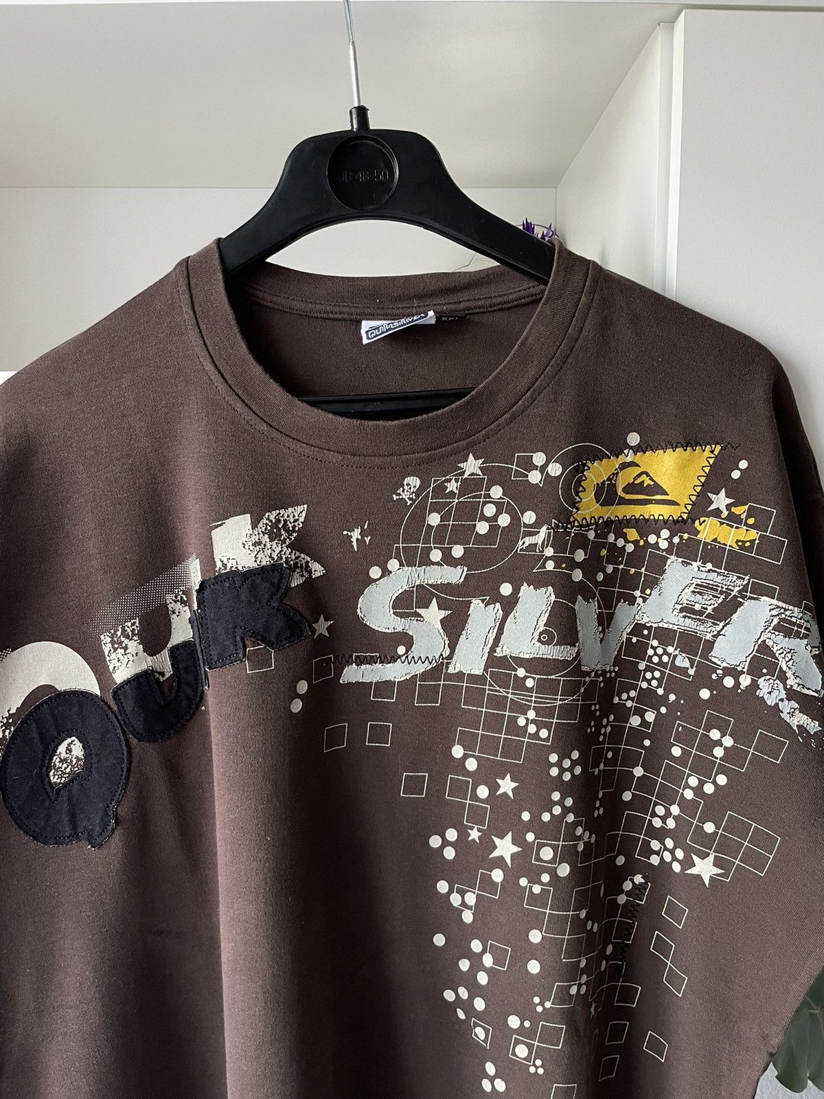 Quiksilver × Vintage Quiksilver 90’s Brown Vintage T-Shirt Big Logo VERY RARE Y2K Size US XXL / EU 58 / 5 - 2 Thumbnail