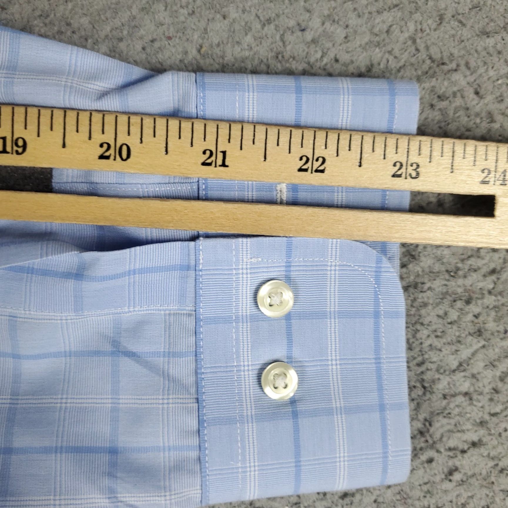 Brooks Brothers Brooks Brothers Dress Shirt Mens 16.5 Blue Plaid Long Sleeve Button Up Regular Fit Size 42R - 6 Thumbnail