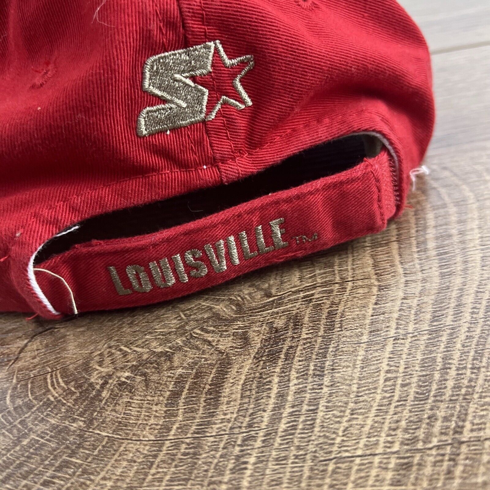 Starter Louisville Cardinals Hat Starter Hat Adjustable Hat Tan Hat Size ONE SIZE - 11 Thumbnail