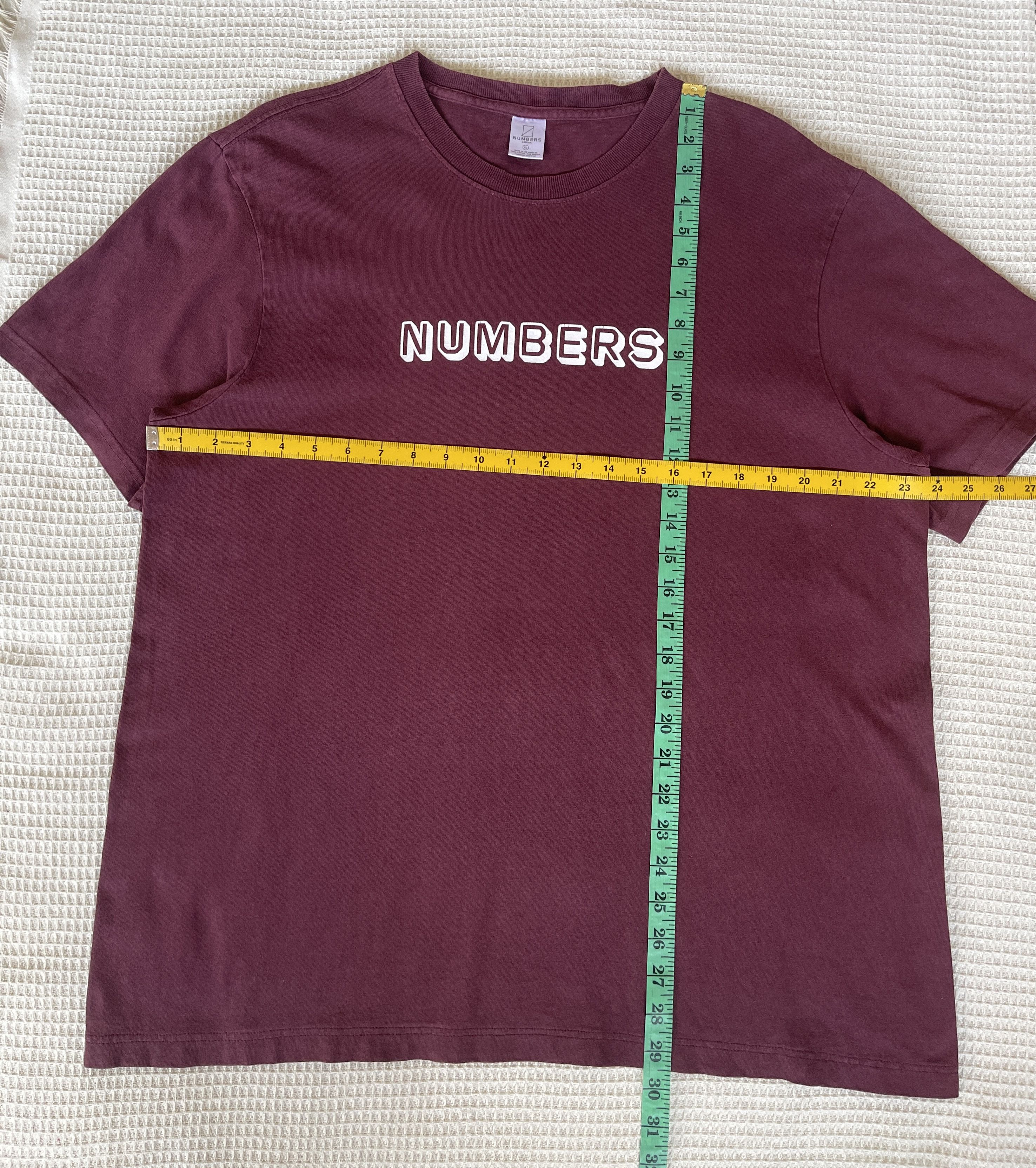 Numbers Hype🔥Numbers🔥Center Logo Tee Made in Usa Size US XL / EU 56 / 4 - 8 Thumbnail