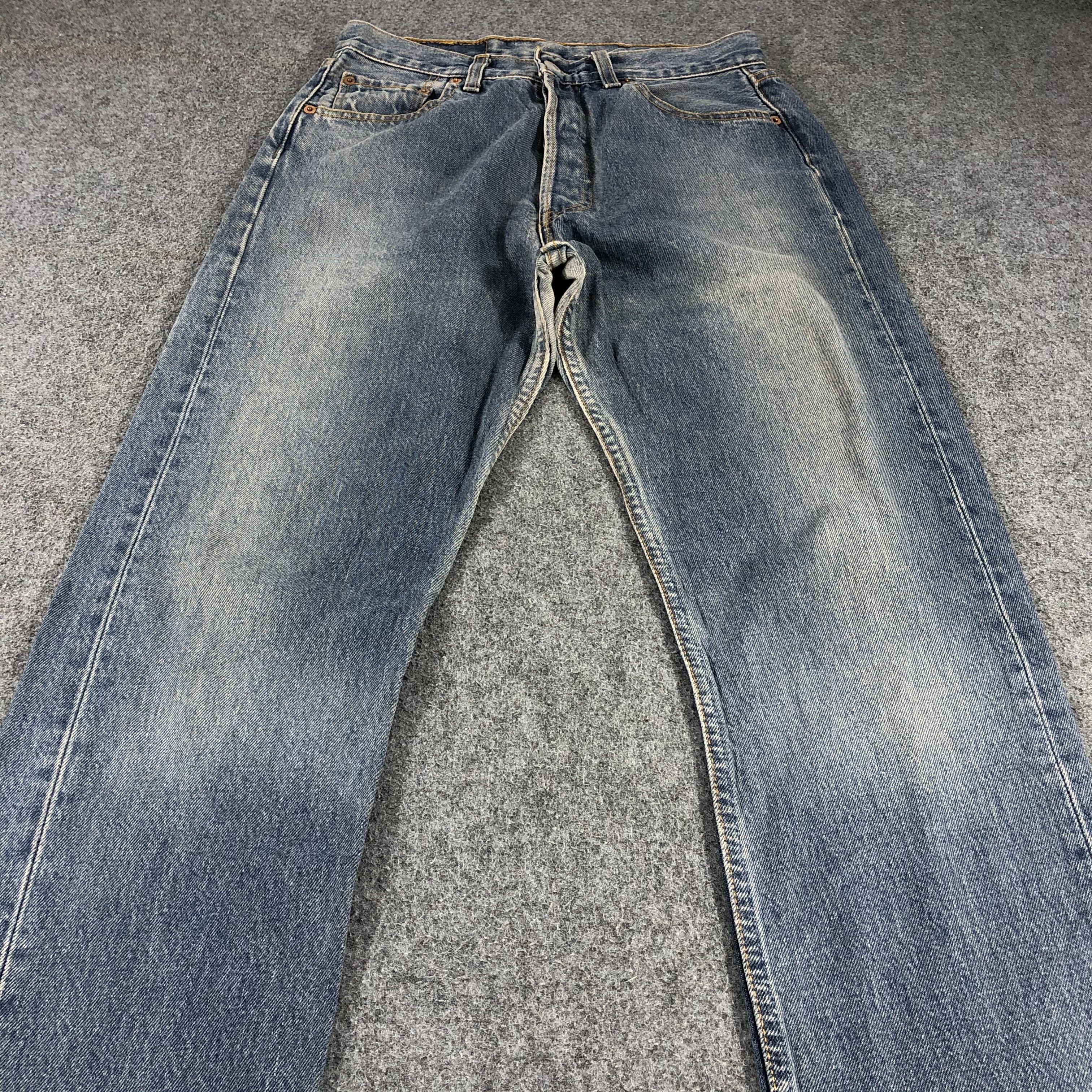 Levi's × Vintage Vintage 90s Levis 501 Blue Jeans-JM892 Size US 27 - 3 Thumbnail