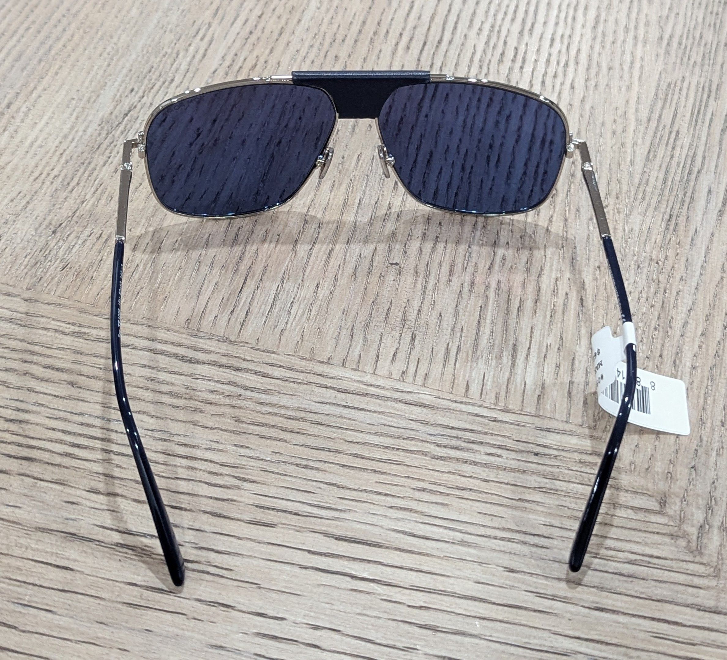TOM FORD 62mm Aviator Sunglasses Gunmetal/Blue