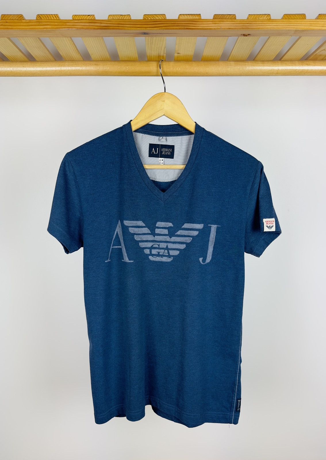 Armani Vintage Armani Jeans Big Logo T-Shirt Short Sleeve Size US M / EU 48-50 / 2 - 1 Thumbnail