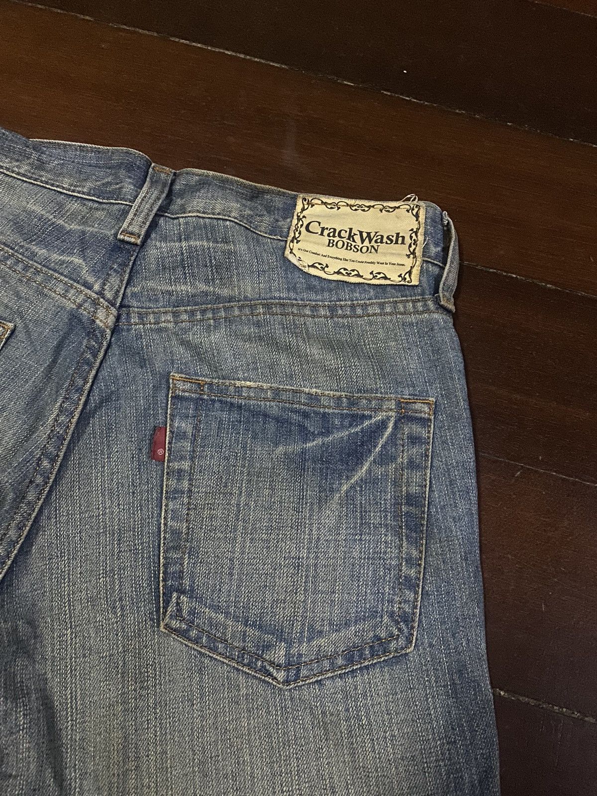 Edwin × Vintage Fire Vintage BOBSON CRACK WASH Dirty Vintage Mud Wash Jeans Size US 32 / EU 48 - 13 Thumbnail