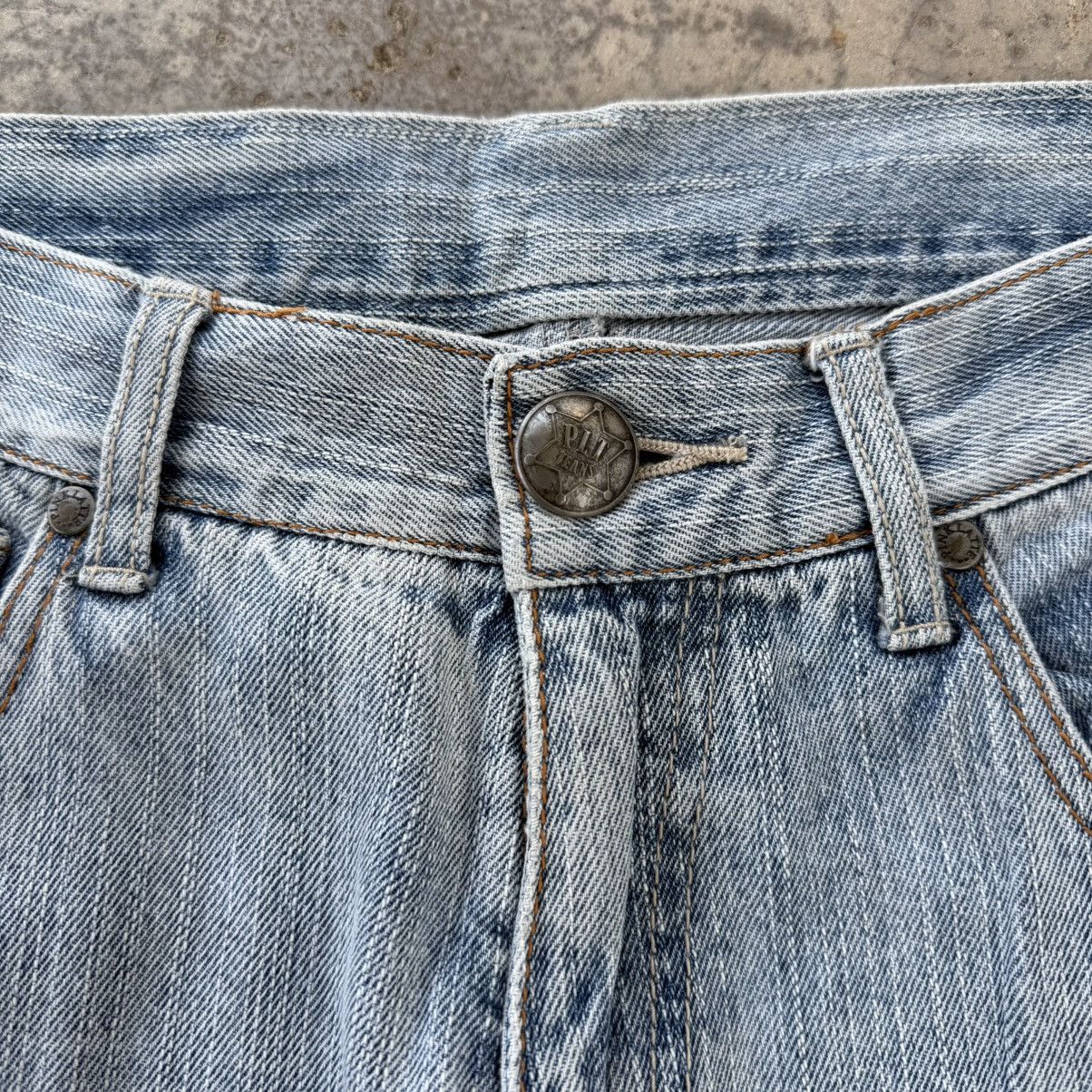 VINTAGE PINK LATTE DISTRESSED JEAN DENIM PANTS