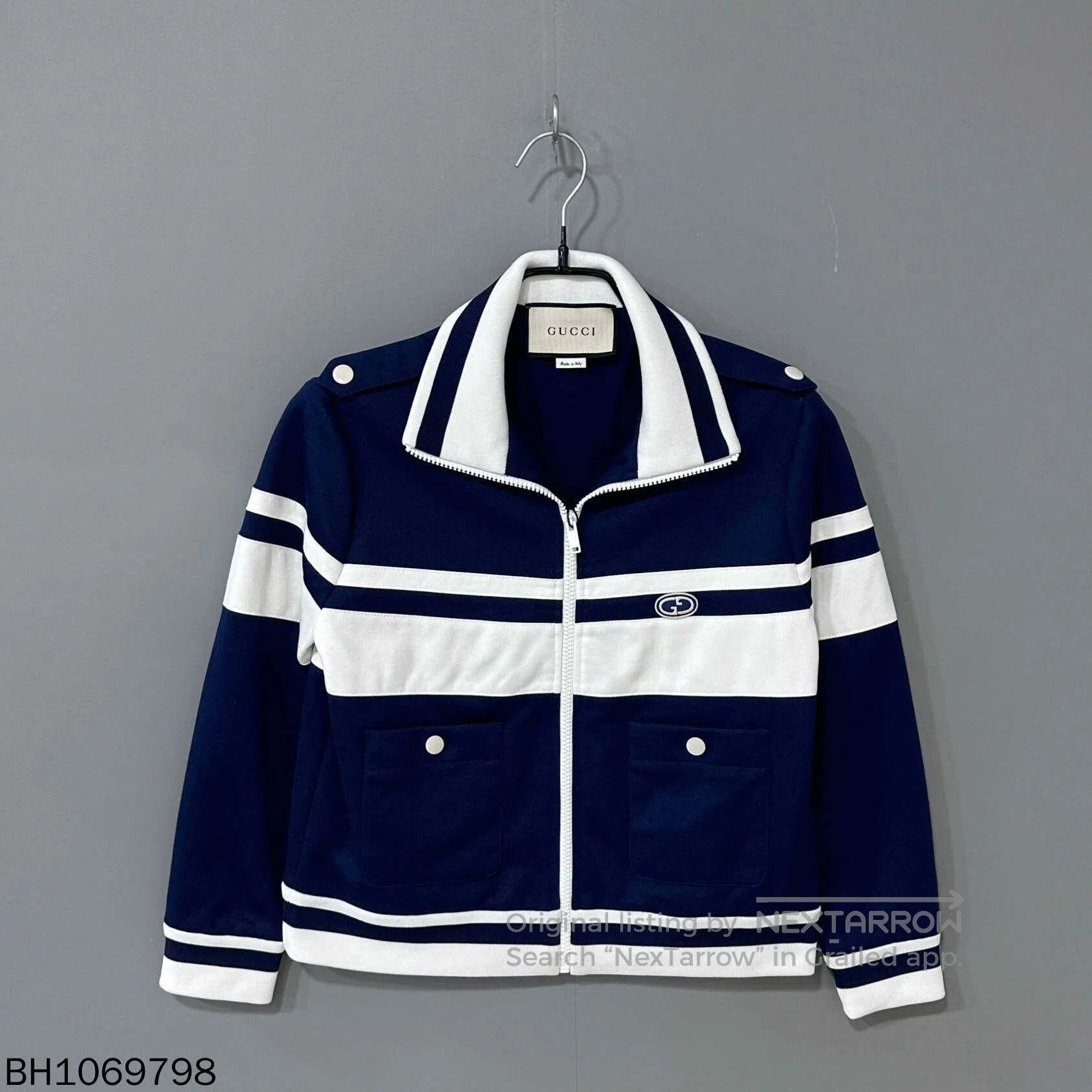 Gucci Gucci Stripe Patchwork Logo Zip Jacket. Size XS / US 0-2 / IT 36-38 - 1 Thumbnail