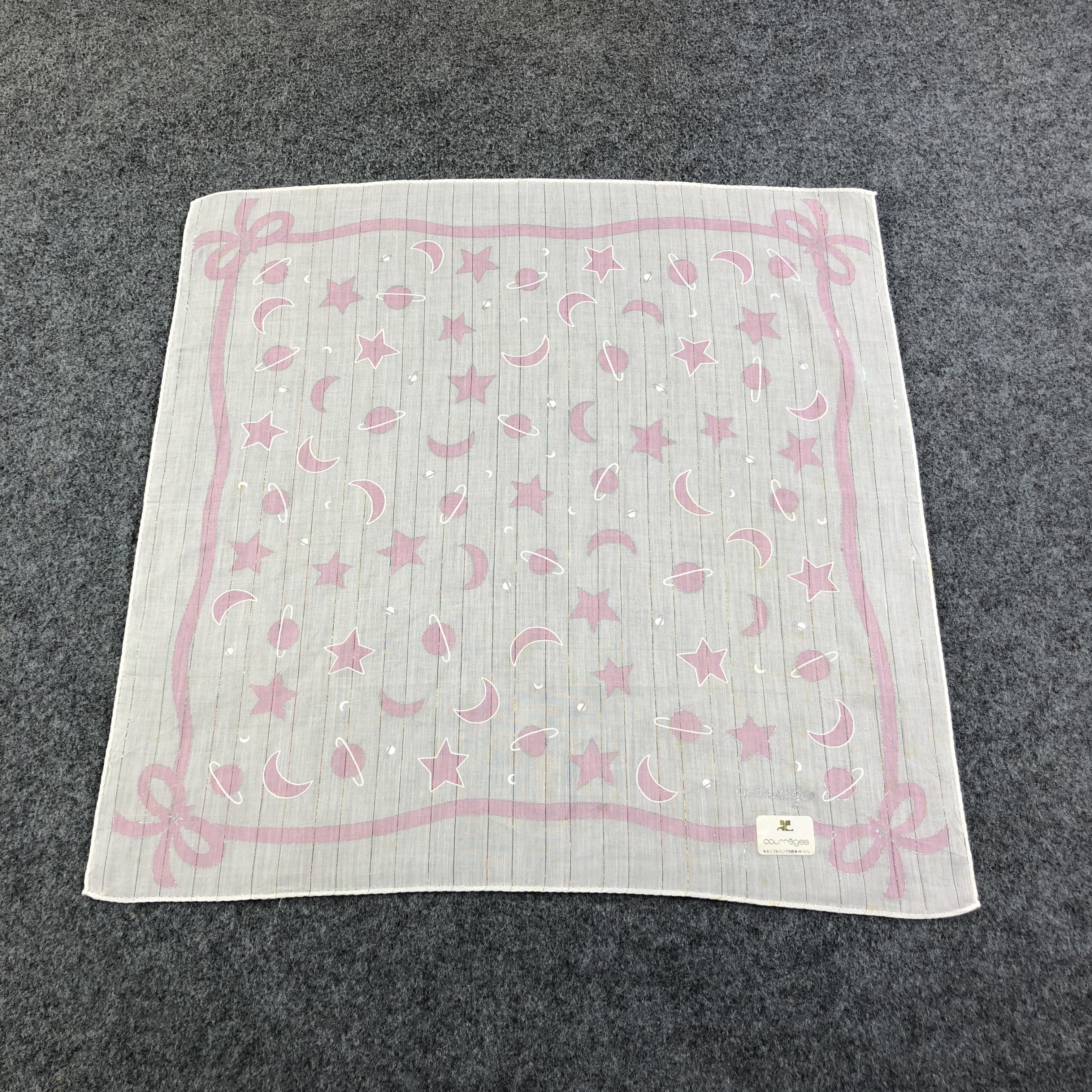 Courreges × Vintage Courreges Handkerchief Neckerchief Bandana H2253 Size ONE SIZE - 1 Thumbnail