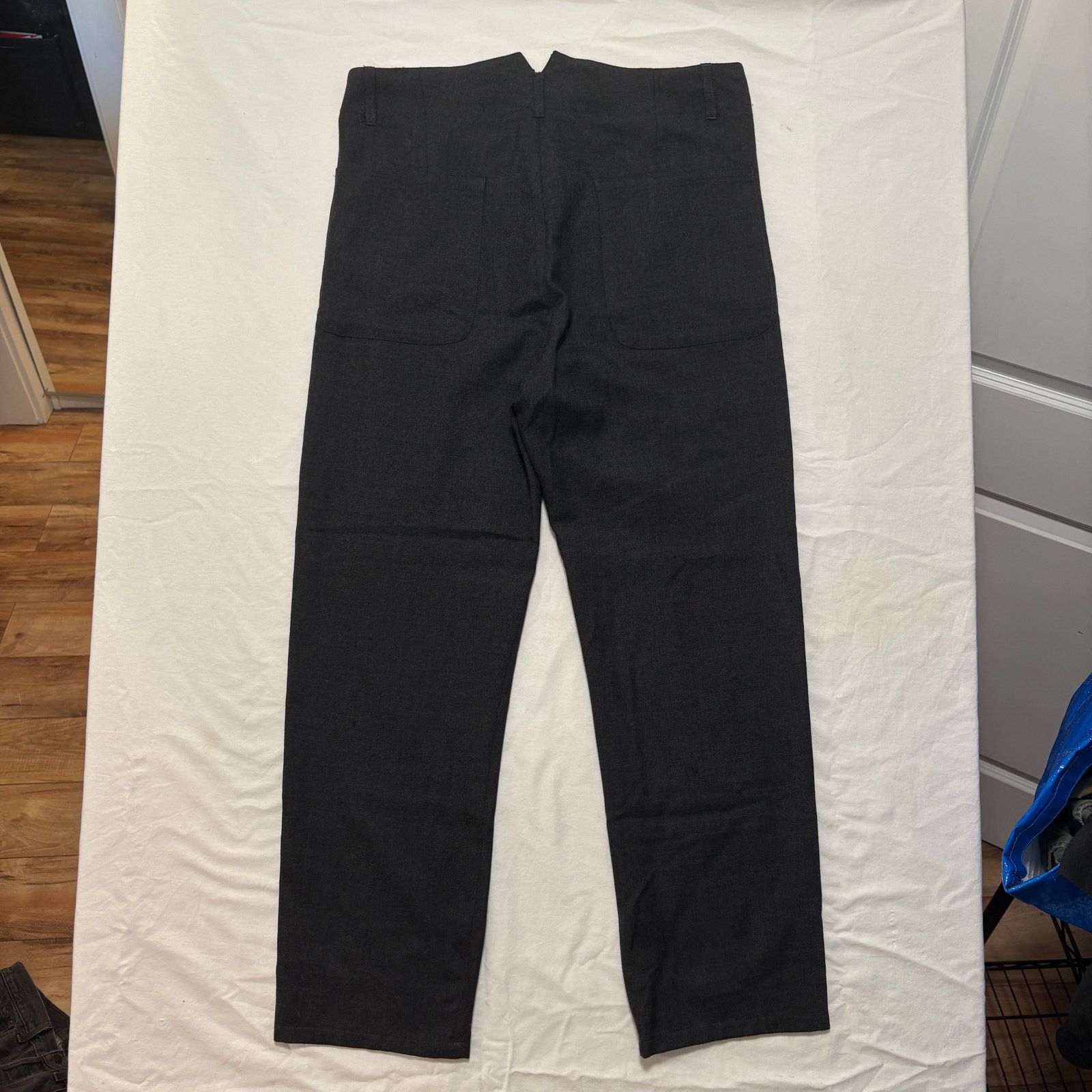 Yohji Yamamoto VTG 80s Yohji Yamamoto Side Stripe Wool Runway Pants Black S Size US 30 / EU 46 - 4 Thumbnail