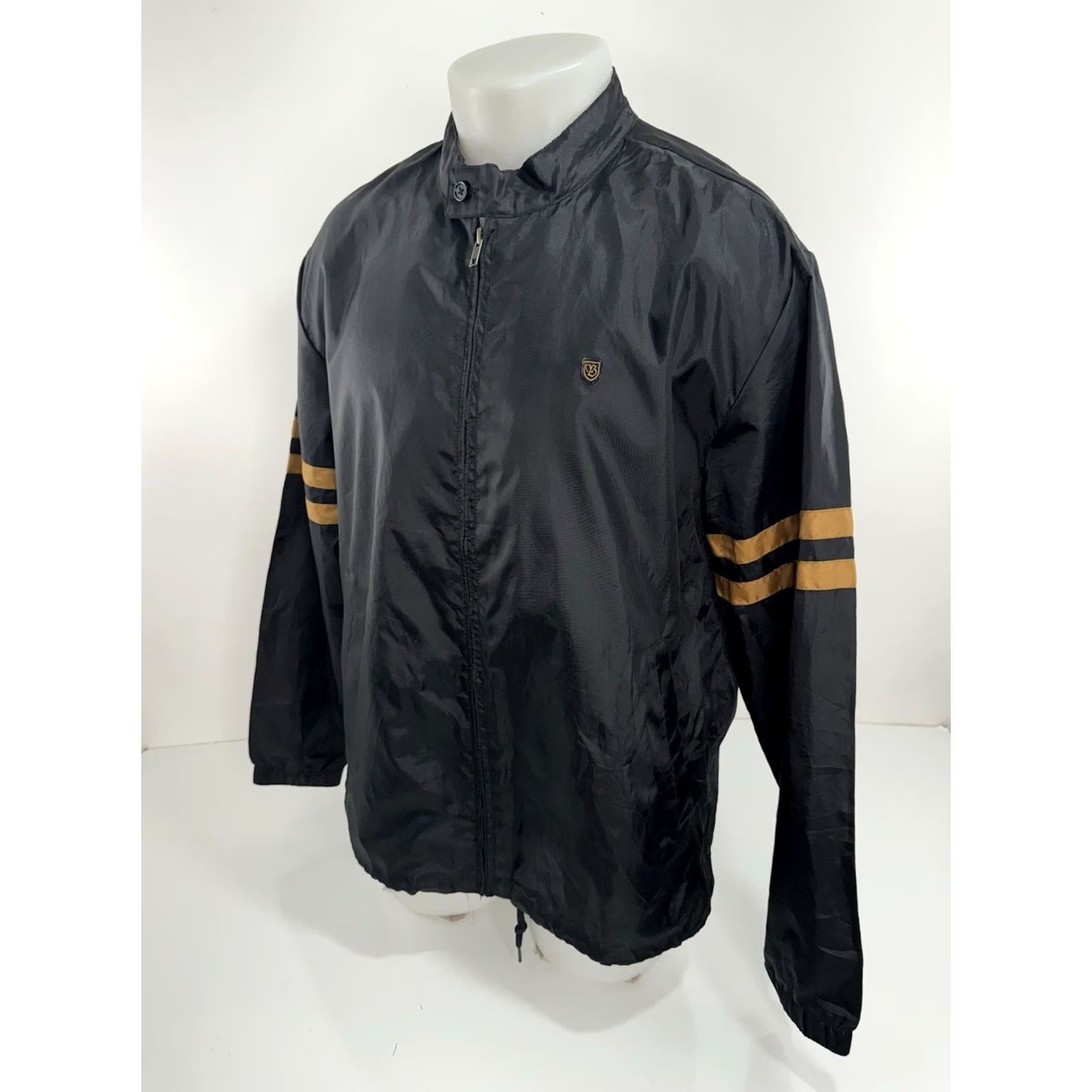 Brixton Brixton Mens Full Zip Embroidered Lightweight Windbreaker Jacket L Black Windbreaker Jacket Mens Size US L / EU 52-54 / 3 - 2 Thumbnail