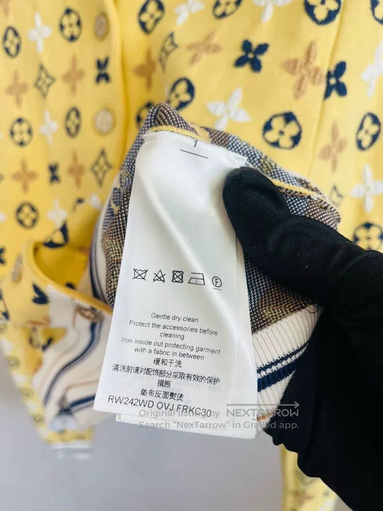 Louis Vuitton Louis Vuitton Yellow presbyopic slim stretch knit cardigan Size XS / US 0-2 / IT 36-38 - 4 Thumbnail