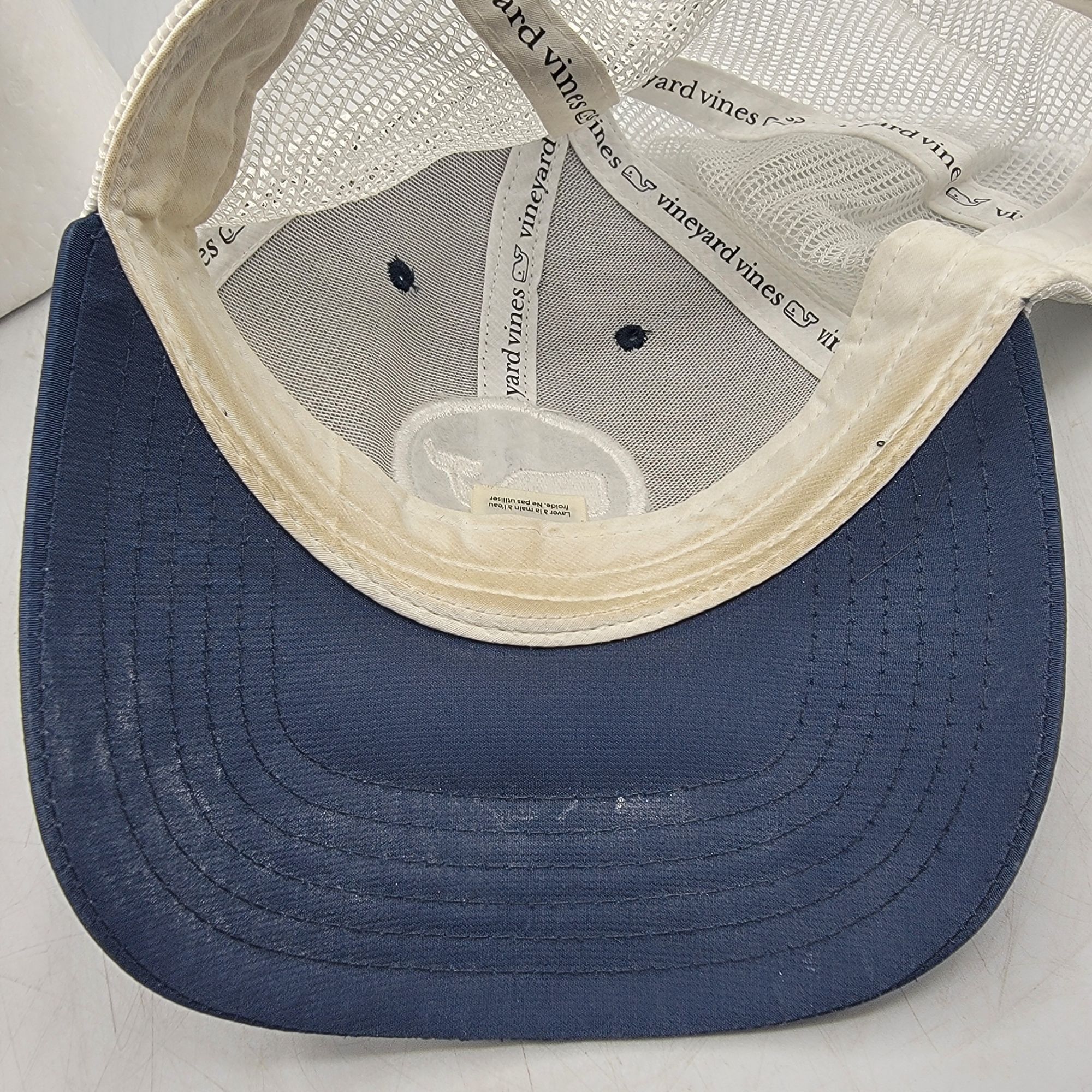 Vineyard Vines Vineyard Vines Whale Dot Adults Blue White Trucker Hat Adjus Size ONE SIZE - 8 Thumbnail