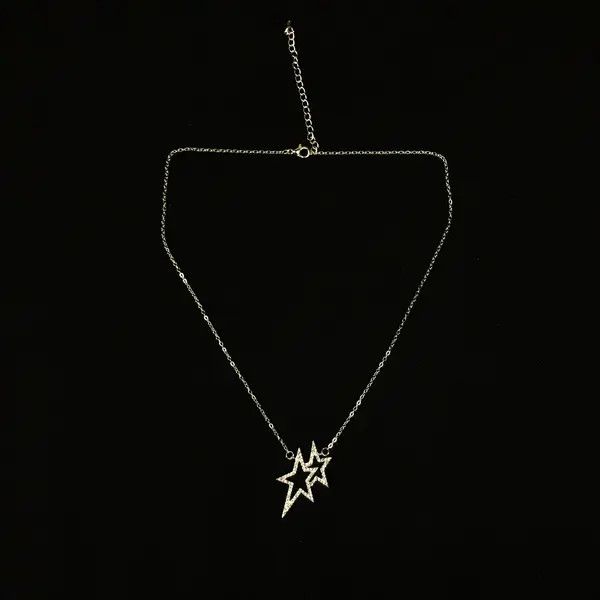 VIBE Crystal Star Necklace Pop Chain Jewelry Size ONE SIZE - 2 Thumbnail