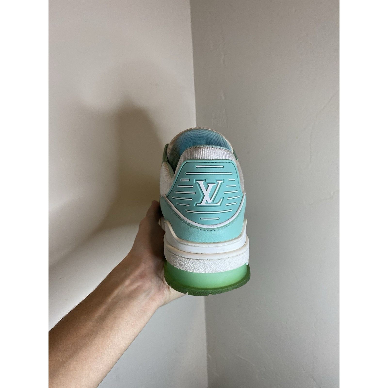 Louis Vuitton Louis Vuitton Trainer Sneakers “Green White” | Size 8.5-9 US Size US 8.5 / EU 41-42 - 7 Thumbnail