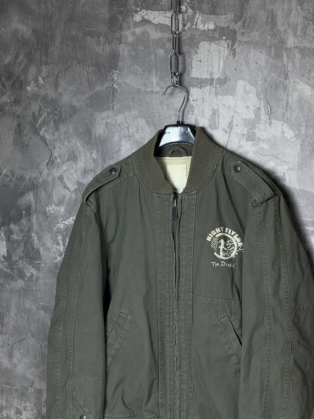 Diesel × Japanese Brand × Vintage Y2K Diesel Jacket Bomber Military Style Y2K Designer Italy Size US S / EU 44-46 / 1 - 7 Thumbnail