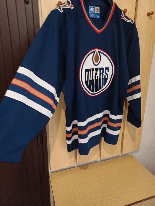 NHL × Starter × Vintage Starter Nhl Edmonton Oilers Hockey Jersey Size US L / EU 52-54 / 3 - 3 Thumbnail