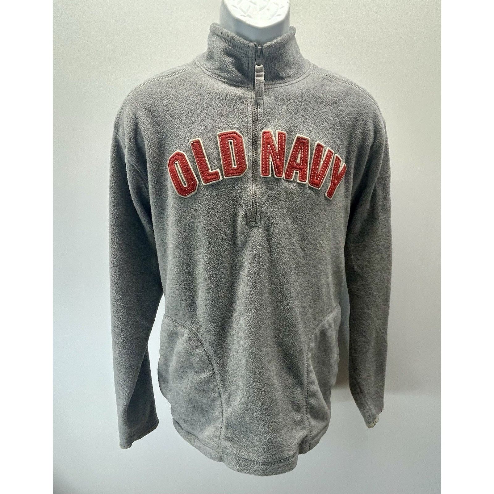 Old Navy Women's Old Navy Grey Fleece Red Letters Pockets XL Size XL / US 12-14 / IT 48-50 - 2 Thumbnail