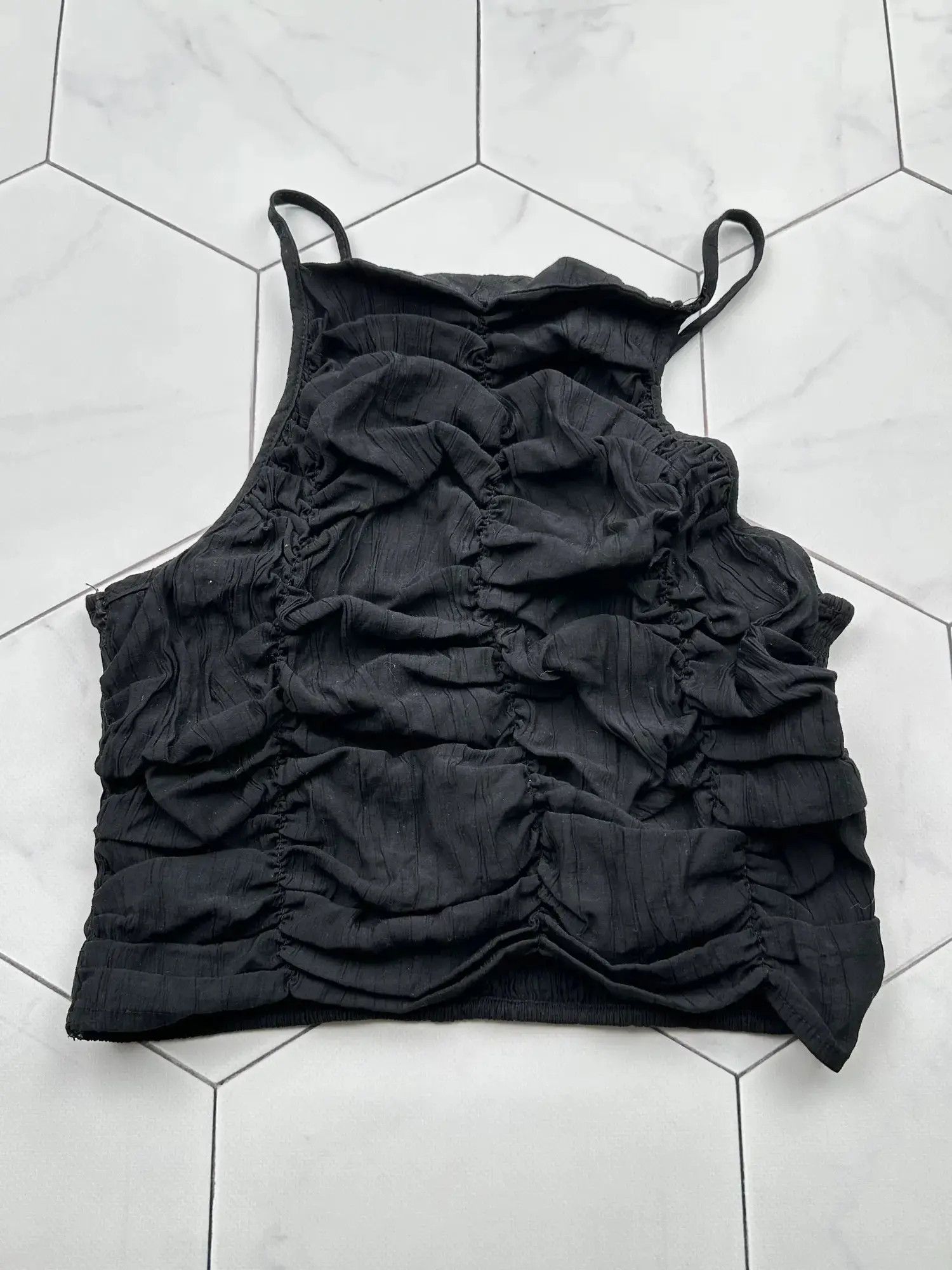 Japanese Brand Vintage Amazing Cropped Tank Top D15E2 B4 Size XS / US 0-2 / IT 36-38 - 1 Thumbnail