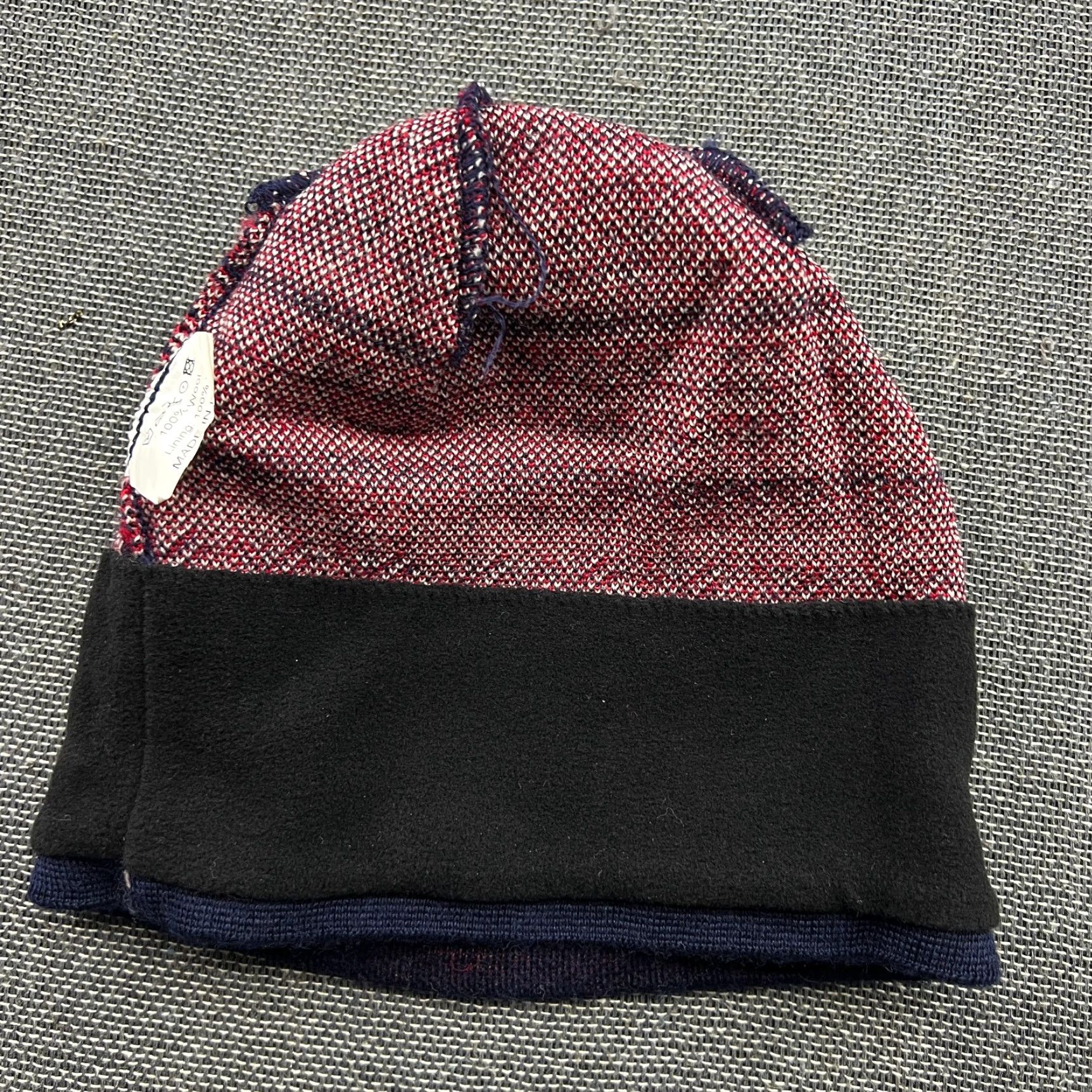 Vintage Asnes Beanie Hat Cap One Size 100% Wool Fair Isle Striped Lined Thermal Unisex Adults Knit Wool Beanie Mens Womens Size ONE SIZE - 4 Thumbnail