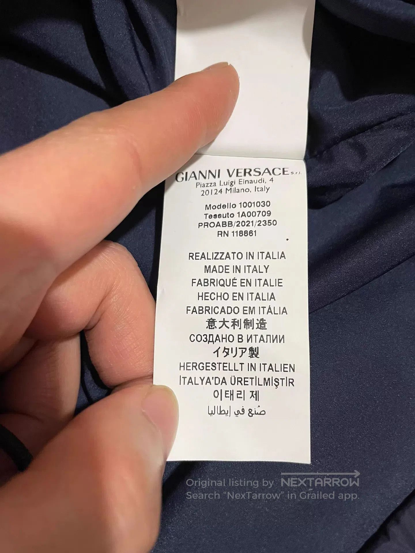 Versace Multi-Color Lightweight Zip-Up Jacket. Size US M / EU 48-50 / 2 - 8 Thumbnail