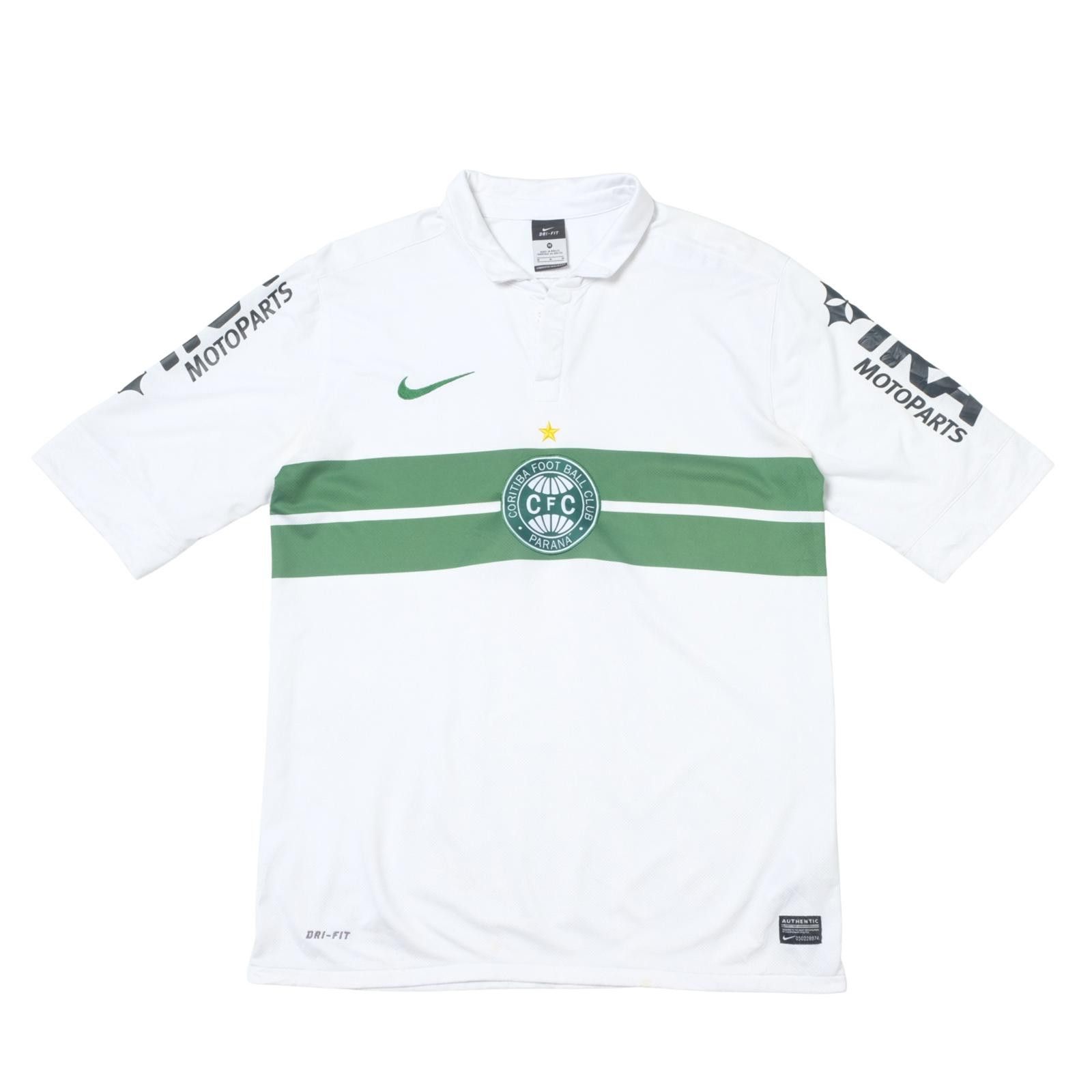 Nike 2012 Coritiba Brazil Home Shirt (L) Size US L / EU 52-54 / 3 - 1 Thumbnail