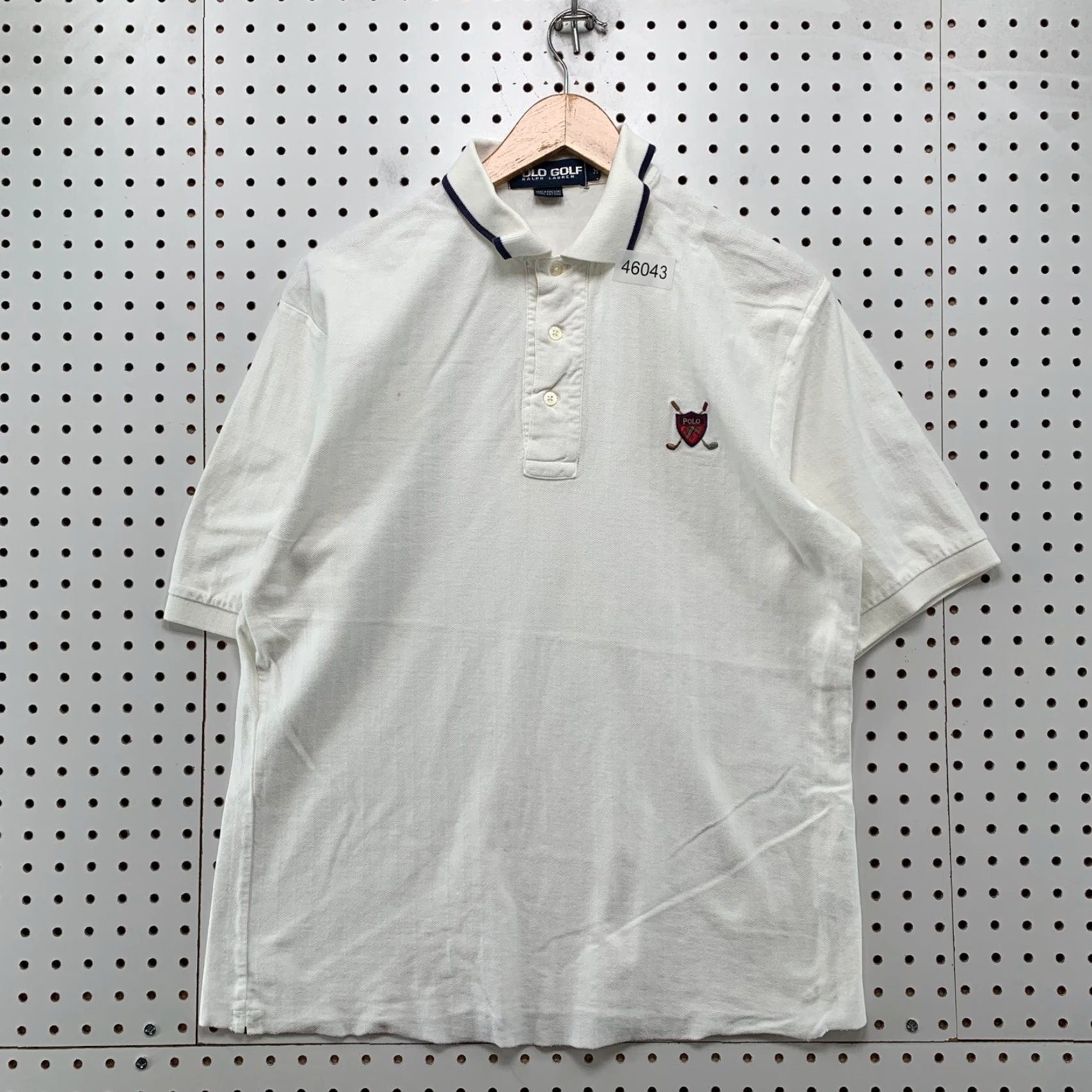 Polo Ralph Lauren VINTAGE Polo Ralph Lauren Polo Shirt Mens M White Golf Crest Preppy 90s Size US M / EU 48-50 / 2 - 2 Thumbnail