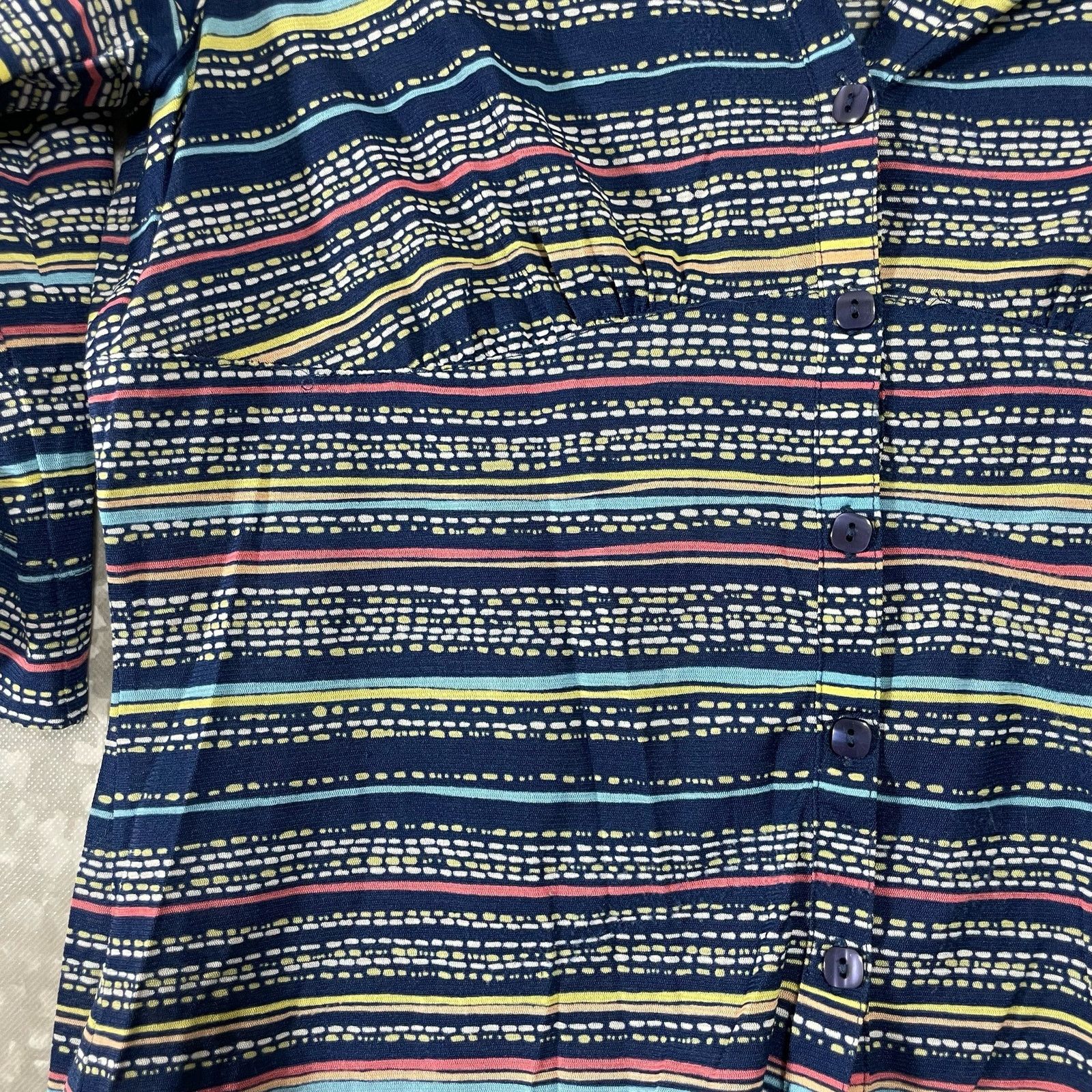 Vintage I.E. Relaxed Vintage Y2K Striped Button Up Shirt - Medium Size M / US 6-8 / IT 42-44 - 3 Thumbnail