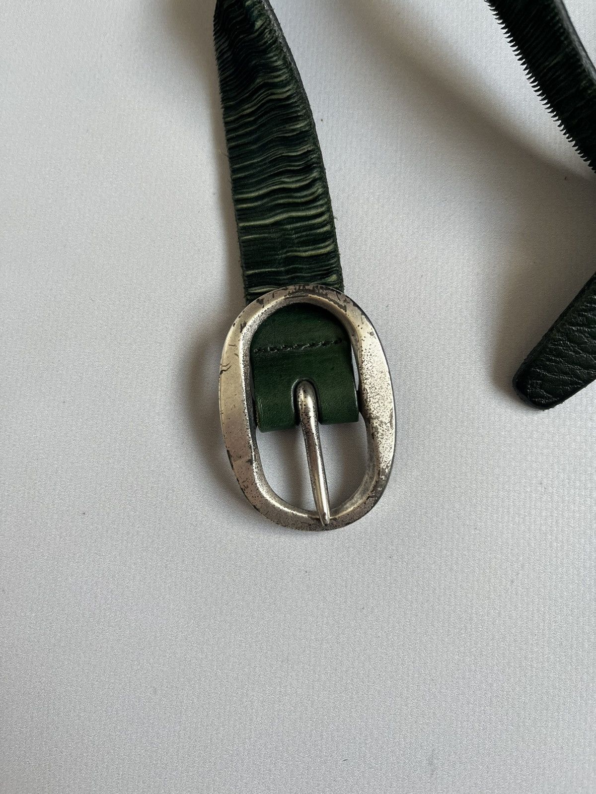 Orciani Orciani Green Genuine Leather Unisex Belt Size ONE SIZE - 2 Thumbnail